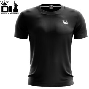 Camiseta Preta Gola Redonda Dry Fit